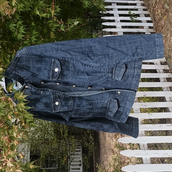 Chico's Jackets & Blazers - Chico's Platinum Jean Jacket size 3 blue jacket. Very nice year around jacket..